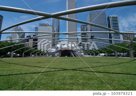 Jay Pritzker Pavilion at Millenium Park Chicago, USA Jay Pritzker Pavilion at Millenium Park Chicago, USA 103978321