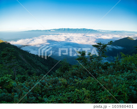 塩見岳山頂より 塩見岳山頂より 103980401
