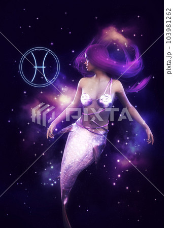 Space mermaid as Pisces Space mermaid as Pisces 103981262