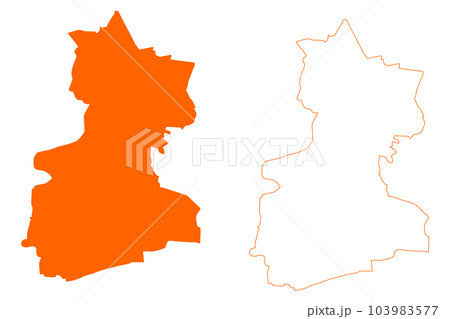 Olst-Wijhe municipality (Kingdom of the Netherlands, Holland, Overijssel or Oaverysel province) map vector illustration, scribble sketch Olst Wijhe map 103983577