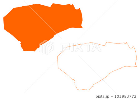 Rijssen-Holten municipality (Kingdom of the Netherlands, Holland, Overijssel or Oaverysel province) map vector illustration, scribble sketch Rijssen Holten map 103983772