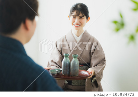 女将　色無地　着物　　 103984772