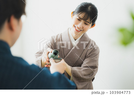 女将　色無地　着物　　 103984773
