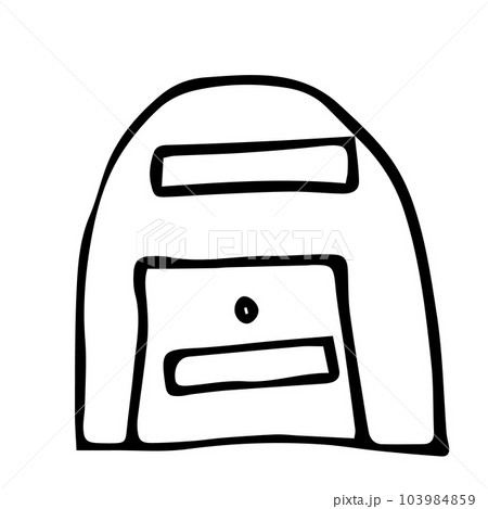 Vector doodle mailbox isolated on white background Vector doodle mailbox isolated on white background 103984859