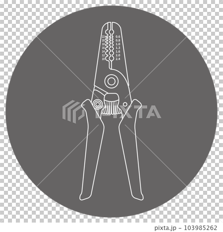 グレーバックのイラスト_ワイヤーストリッパー 103985262
