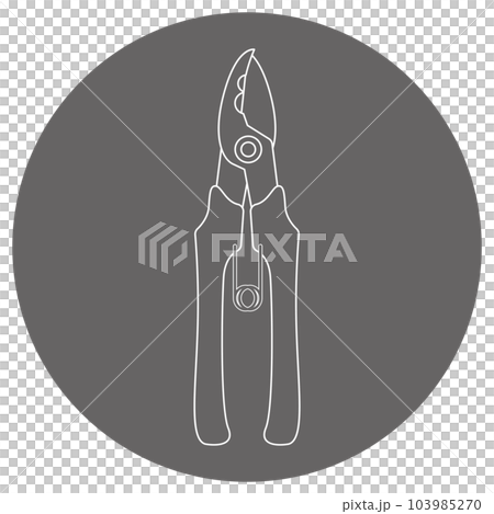 グレーバックのイラスト_チューブカッター 103985270