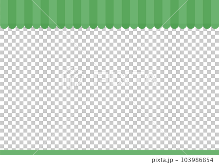 緑色のシェードのかわいい背景・フレーム素材 - カフェ・ポップアップショップ・マルシェのイメージ 緑色のシェードのかわいい背景・フレーム素材 - カフェ・ポップアップショップ・マルシェのイメージ 103986854