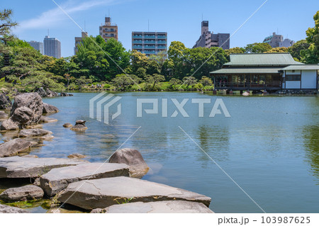 風情ある回遊式庭園　清澄庭園　東京都江東区 103987625