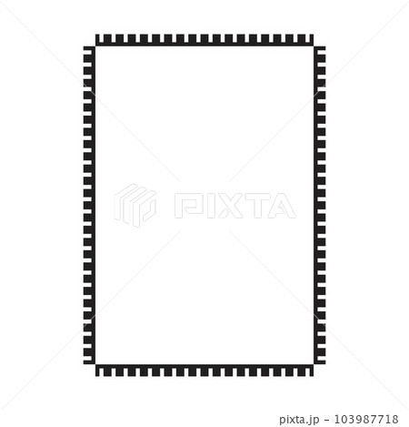 Frame border shape icon for decorative vintage doodle element for design in vector illustration 103987718
