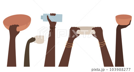 Starving people. Poverty stricken starving famine hands. Illustration of Starving People Asking for Food Starving people. Poverty stricken starving famine hands. Illustration of Starving People Asking for Food 103988277