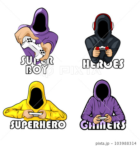 Gaming Console Esport Logo Designs. Vector sport Super logo for your t-shirt. Vector Mega logotype bundle collection Gaming Console Esport Logo Designs. Vector sport Super logo for your t-shirt. Vector Mega logotype bundle collection 103988314