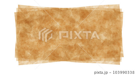Three sheets of greaseproof brown paper with grunge texture Three sheets of greaseproof brown paper with grunge texture 103990338
