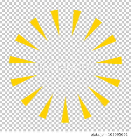シンプルな円形の集中線 103995691