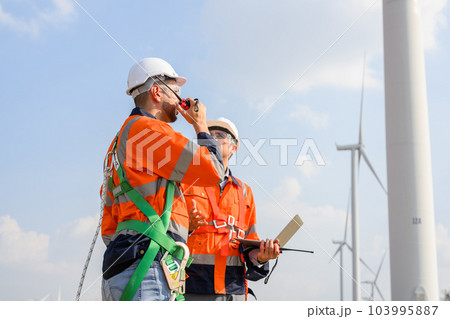 Engineer working with confident. Worker outdoor working. Mega project construction. Engineer working with confident. Worker outdoor working. Mega project construction. 103995887