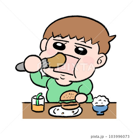 暴飲暴食　男の子 103996073