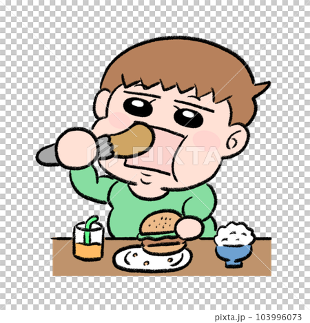 暴飲暴食　男の子 103996073