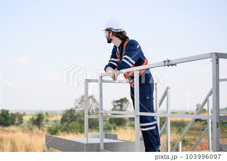 Engineer working with confident. Worker outdoor working. Mega project construction. Engineer working with confident. Worker outdoor working. Mega project construction. 103996097