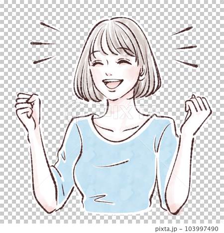 喜ぶ / 大喜び / やったー / 嬉しい / ハッピー / 笑う / 笑顔 / 楽しい / 幸せ 喜ぶ / 大喜び / やったー / 嬉しい / ハッピー / 笑う / 笑顔 / 楽しい / 幸せ 103997490