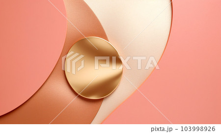 ローズゴールドと金のエレガントな抽象模様の背景「AI生成画像」 ローズゴールドと金のエレガントな抽象模様の背景「AI生成画像」 103998926