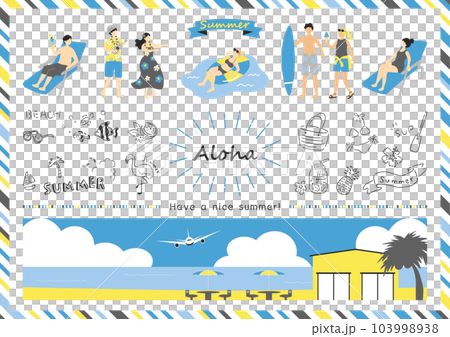 享受熱帶國家的人們 103998938