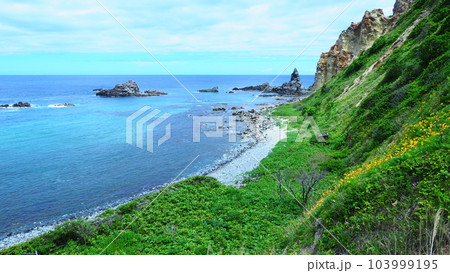 北海道 積丹 島武意海岸 103999195