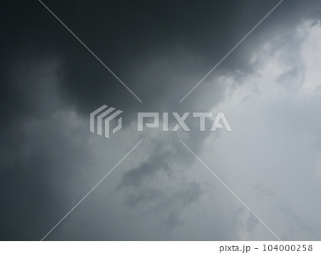Cumulonimbus cloud formations on tropical sky , Nimbus moving , Abstract background from natural phenomenon and gray clouds hunk , Thailand 104000258