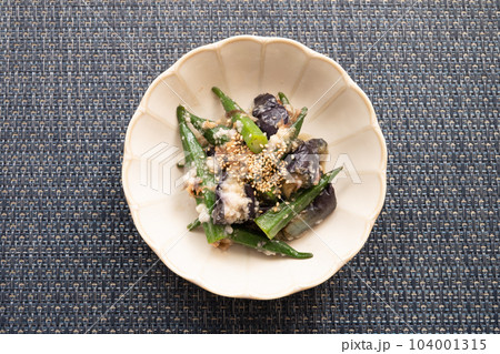 オクラと茄子のとろろ和え 104001315