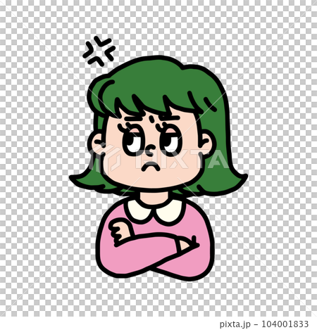 機嫌が悪い女の子 機嫌が悪い女の子 104001833