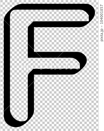 Modern uppercase letter F alphabet character isolated on transparent background. Classic lettering minimal fashion design. Modern uppercase letter F alphabet character isolated on transparent background. Classic lettering minimal fashion design. 104001857