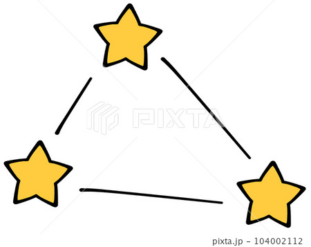 夏の大三角形のイラスト素材 104002112