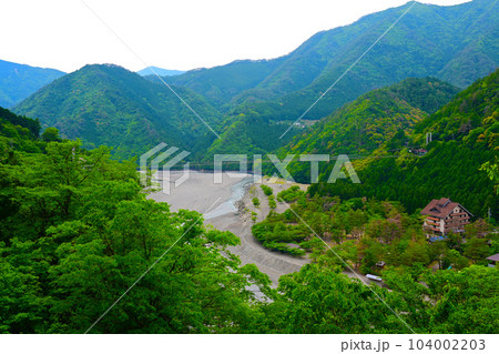谷瀬の吊り橋 奈良県十津川村 谷瀬の吊り橋 奈良県十津川村 104002203