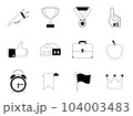Miscellaneous Elements. Thin Line Icon Set 104003483