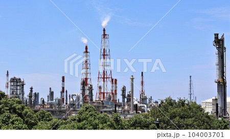 堺泉北臨海工業地帯の化学工場(大阪府高石市) 堺泉北臨海工業地帯の化学工場(大阪府高石市) 104003701