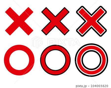 シンプルで使いやすい!×と○のセット シンプルで使いやすい!×と○のセット 104003820