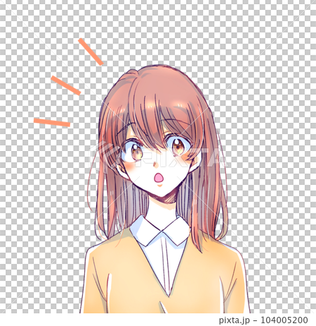 気付く女子学生 104005200