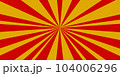 黄色と赤の光線の背景 104006296