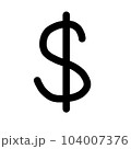 Dollar Sign symbol 104007376