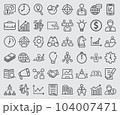 Vector line icons of Business collection  104007471