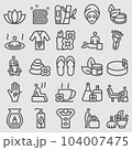 Line icons set for Spa health 104007475