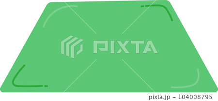 Green trapezoid doodle art. Green trapezoid doodle art. 104008795