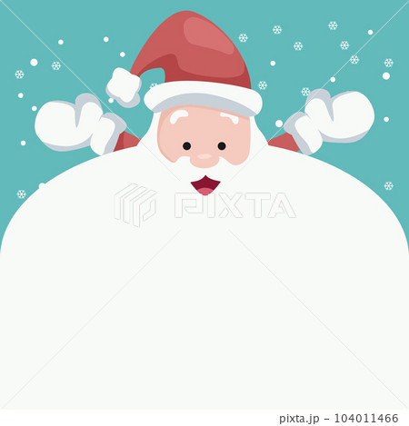 Christmas card of Santa Claus to write dedication 104011466