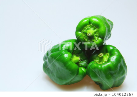 緑鮮やか新鮮健康野菜のピーマン 104012267