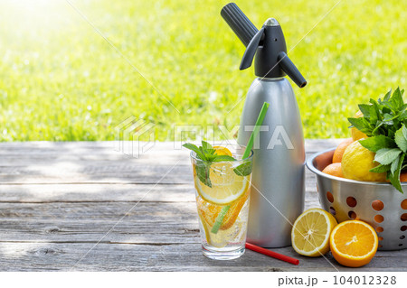 Refreshing homemade lemonade 104012328