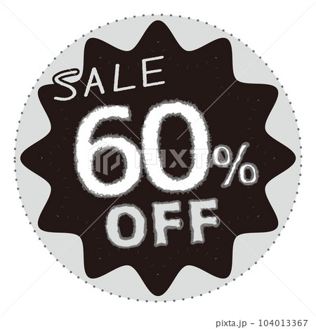 60%OFF セールアイコン 60%OFF セールアイコン 104013367