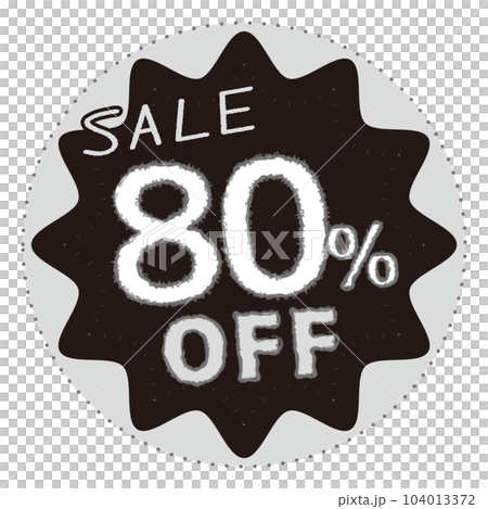 80% 折扣銷售圖標 80% 折扣銷售圖標 104013372