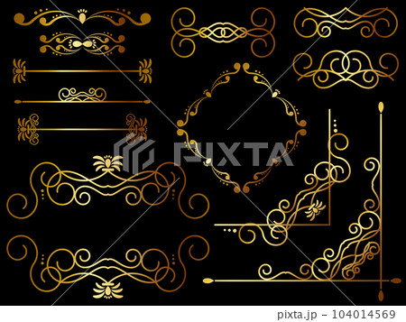 高級感のあるオーナメントセット　ゴールド 104014569