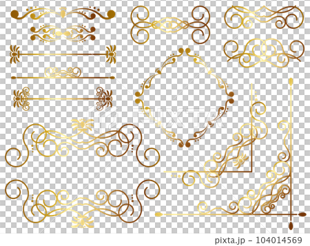 高級感のあるオーナメントセット　ゴールド 104014569