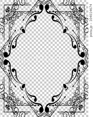 Luxury ornament background vertical position black 104014674