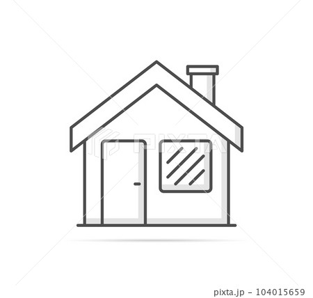 House Line Icon House Line Icon 104015659