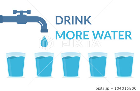 Drink More Water Concept Drink More Water Concept 104015800